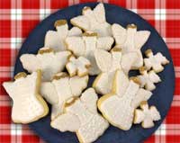 plate of crowded angel cookies plate of crowded angel cookies